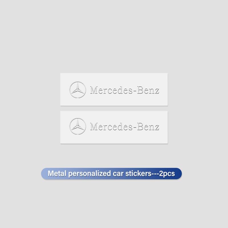 

For Mercedes Benz 3D Metal Car Emblem Logo Decorative Stickers Badge Decal Interior Styling W211 W124 W176 W177 C180 C200 C260