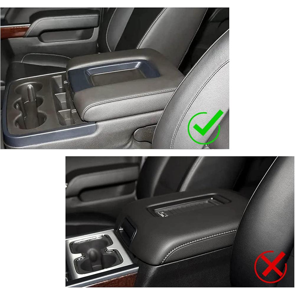 Console Lid Armrest Cover Ash Gray FOR Chevy Silverado 1500 2014-2018