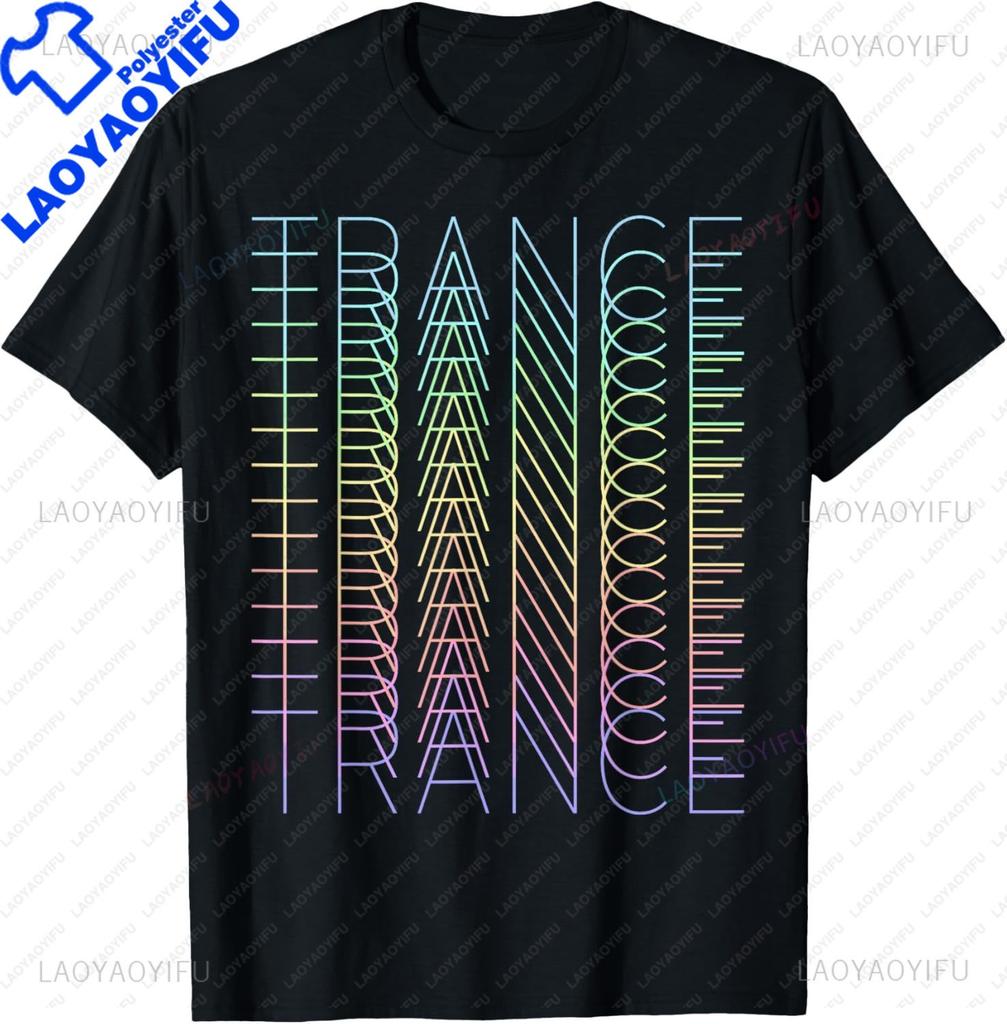 Trance Techno Music DJ Rave Party Techno Festival TShirt Short Sleeve Custom Printed Graphic T Shirts Customizable Ropa Hombre