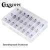 COKRSUPE 24-Piece Stainless Steel Piping Tip Set