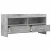 TV Stand 100 x 33 x 47 cm Concrete Grey Particleboard