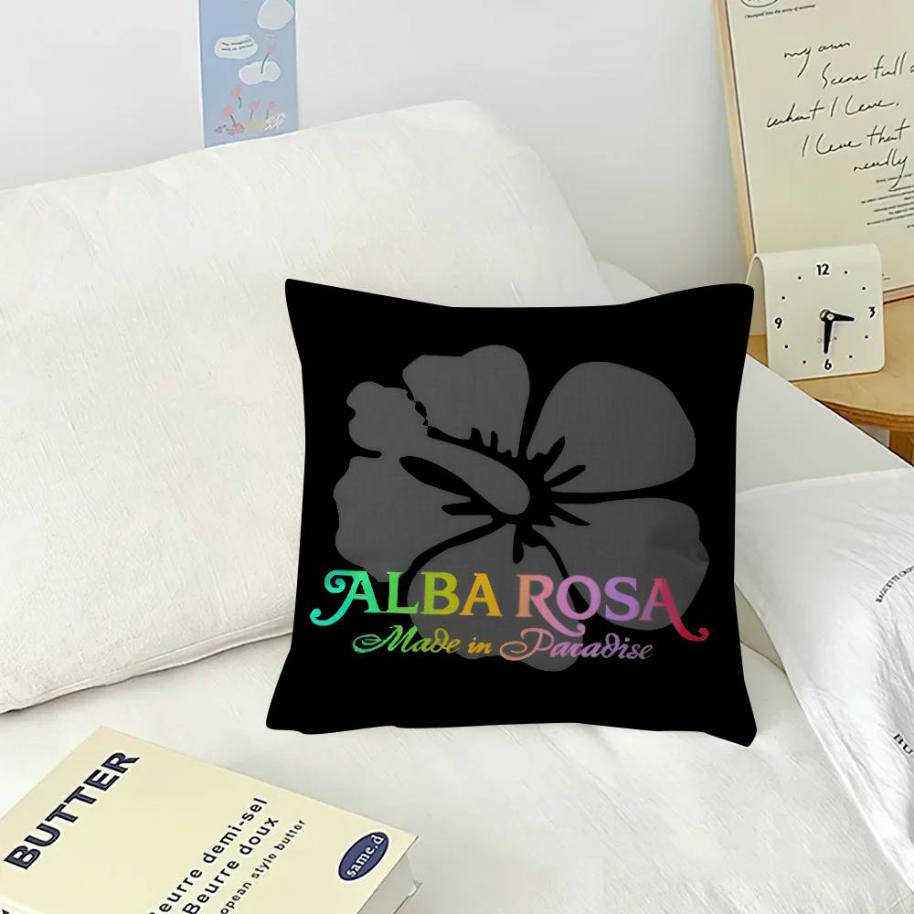 Cushion Cover Car Throw Pillow Case For Sofa Car Christmas Gift 40x40cm 45x45cm Hot A-Alba Rosaed Logo