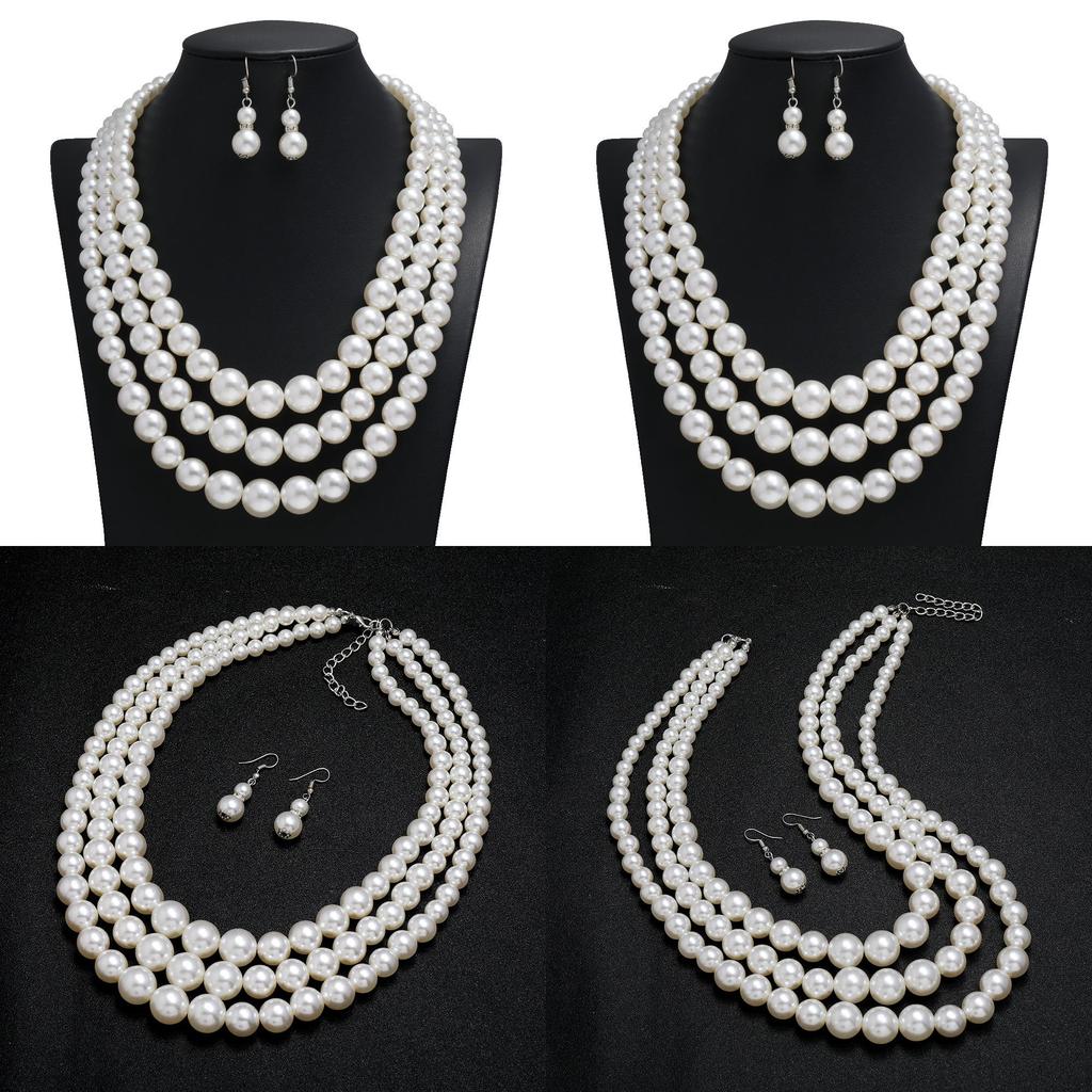 Women Necklace Pearl Fashion Jewelry Alloy Pendant For Casual Decoration Wear