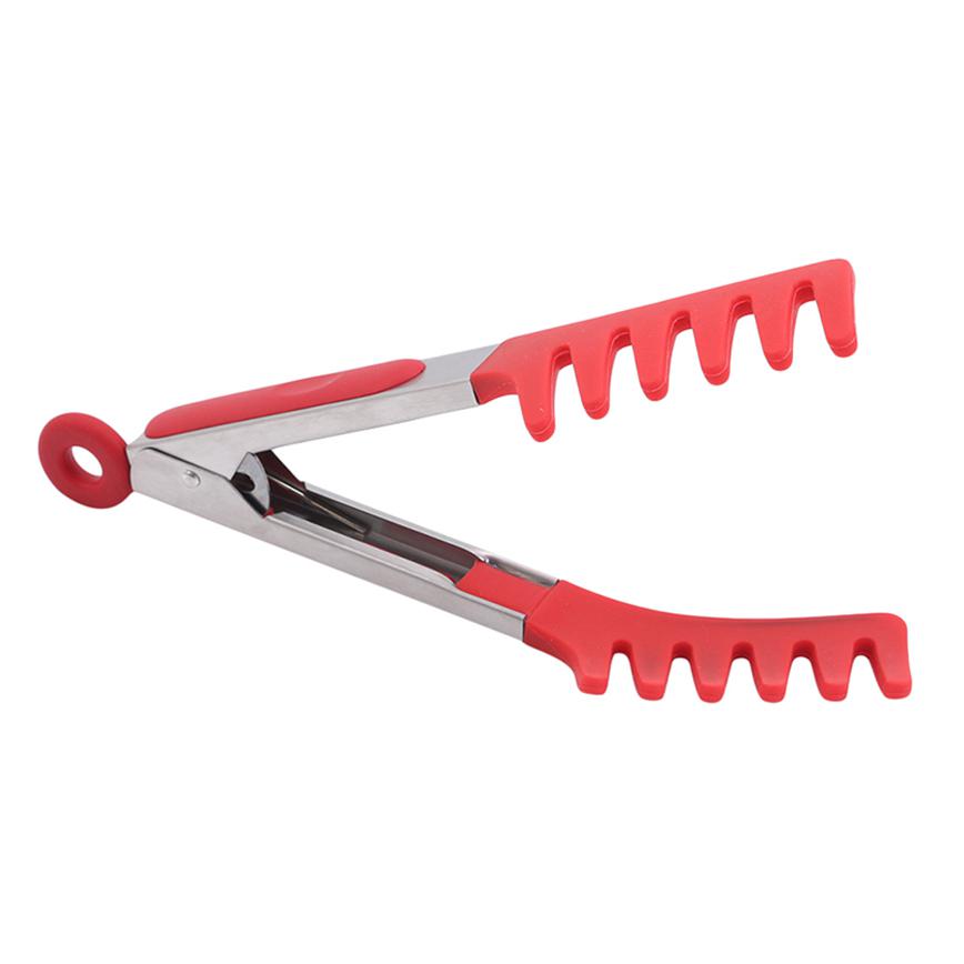Non-slip Comb Shape Spaghetti Clips Utensil Kitchen Pasta Tong Stainless Steel