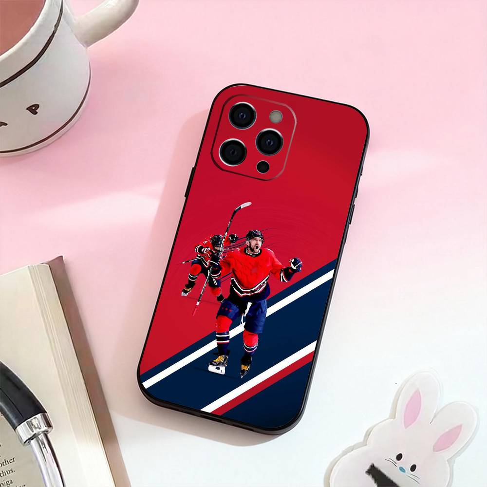 ice hockey A-Alex Ovechkin 8 Phone Case For iPhone 17,16,15,14,13,12,11 Plus,Pro,Max,XS Silicone Soft Cover iPhone15pro