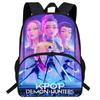 Hunters Demon Kpop Cartoon School Backpack Durable Material Anti Shock Students