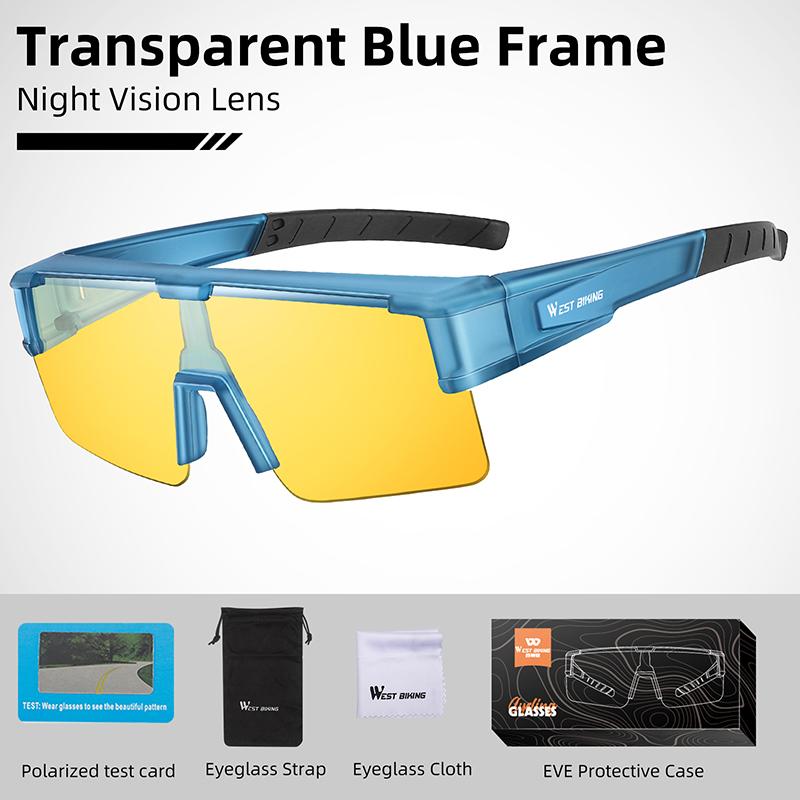 Photochromic Cycling Glasses Fit Over Myopic Sunglasses UV 400 Polarized Fishing Bike Goggles Cool Aesthetic Eyewear