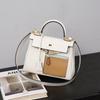 Nuova borsa da mendicante tascabile a colori abbinati, primo strato di pelle bovina, pelle swift 2528, borsa da donna alla moda