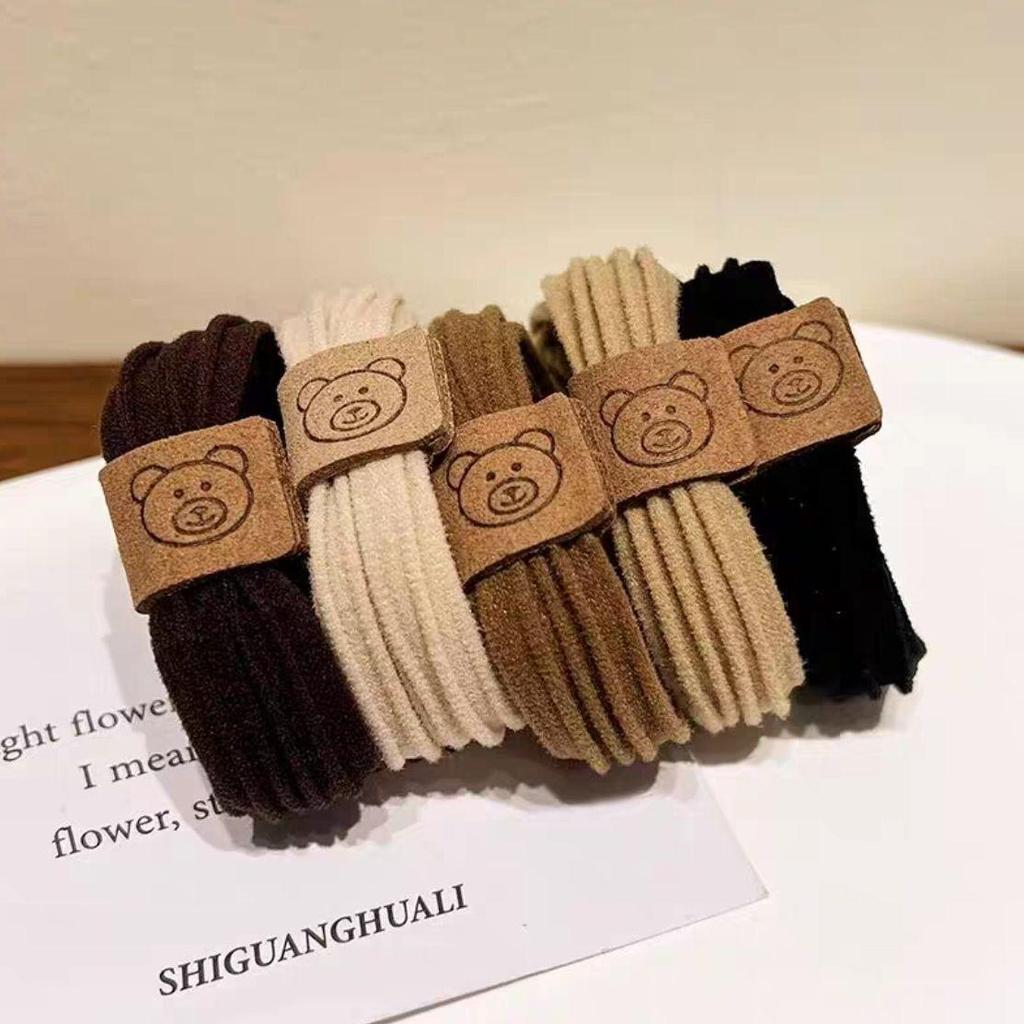 Bären-Haargummi: Nicht schädigendes, Hochelastisches, Verdicktes Haaraccessoire für hohe Pferdeschwänze.