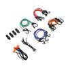 28 Pcs Set Bungee Cord High Elasticity Rubber Tie Down Strap with Hook for Luggage Camping Tent