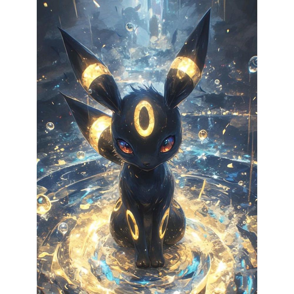 Japanisches Anime Diamant Malset Magischer ElfEevee Gestickter Diamant DIY Mosaik Heimdekoration Kindergeschenk