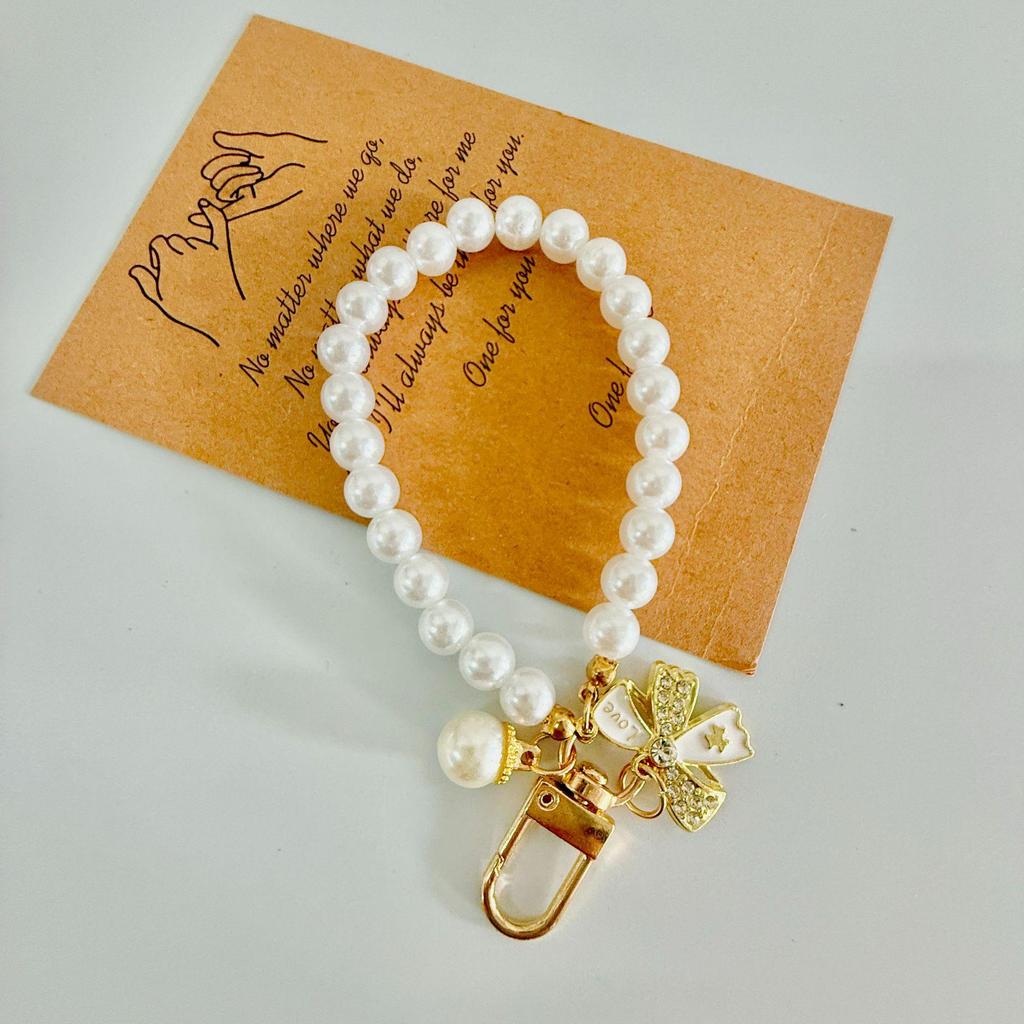 צמיד אהבה יצירתי ותליון מחזיק מפתחות מפנינים תכשיטים