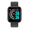 Y68 Smartwatch Heart Rate Monitor Fitness Activity Tracker Smartwatch for Sleep Monitoring Remote Photo Taking Black