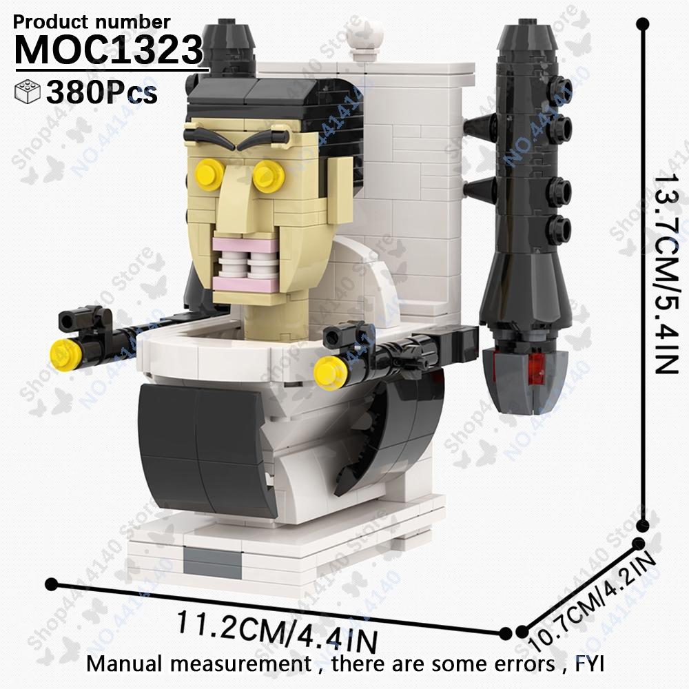 

MOOXI Аниме Серия Фигурки Скибиди Туалет Оператор Битва Робот Строительные Блоки Модель MOC Кирпичики Сделай Сам Монтессори Игрушки Детские Подарки