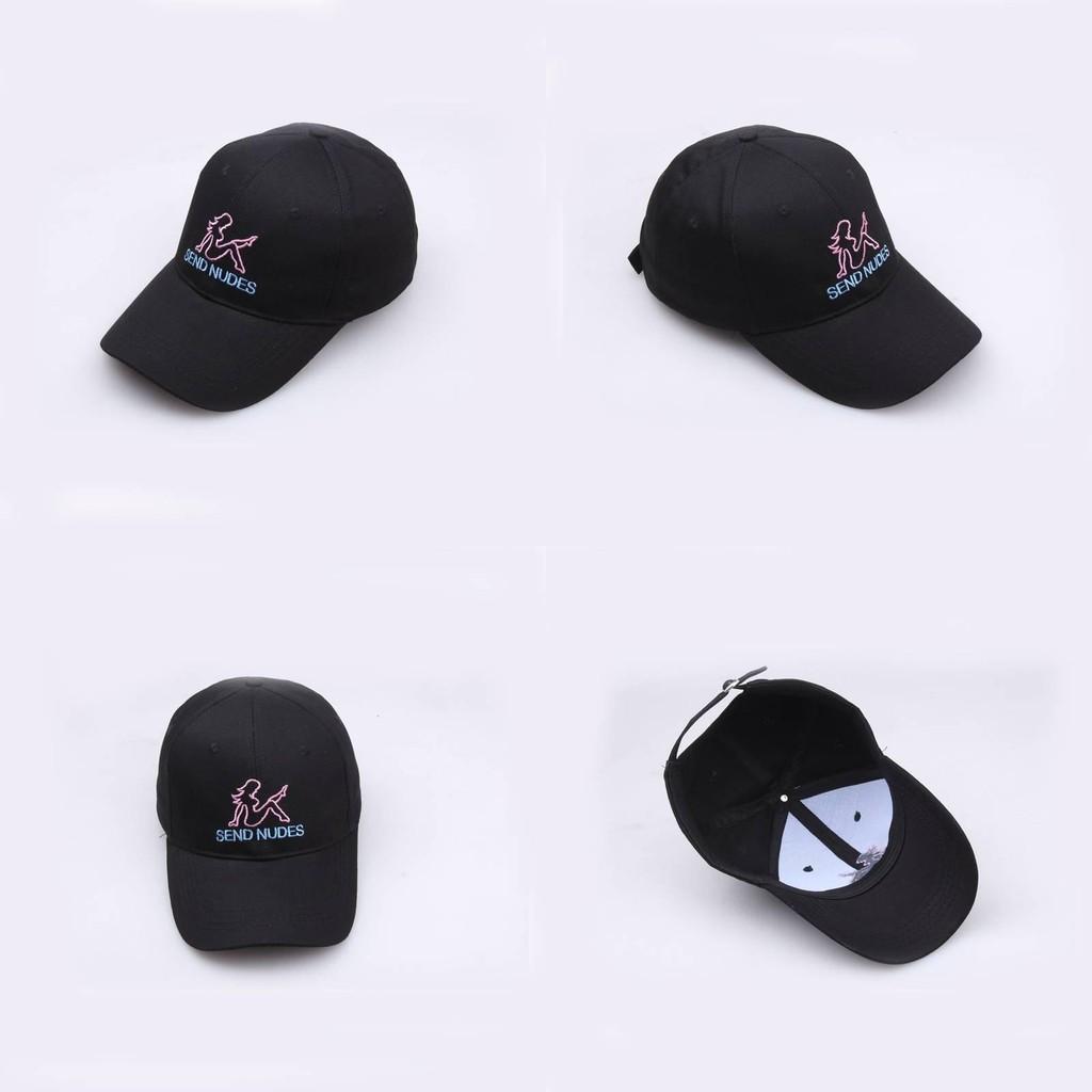 Embroidery Send Letter Nudes Women Pure Cotton Baseball Cap Outdoor Sun Hat