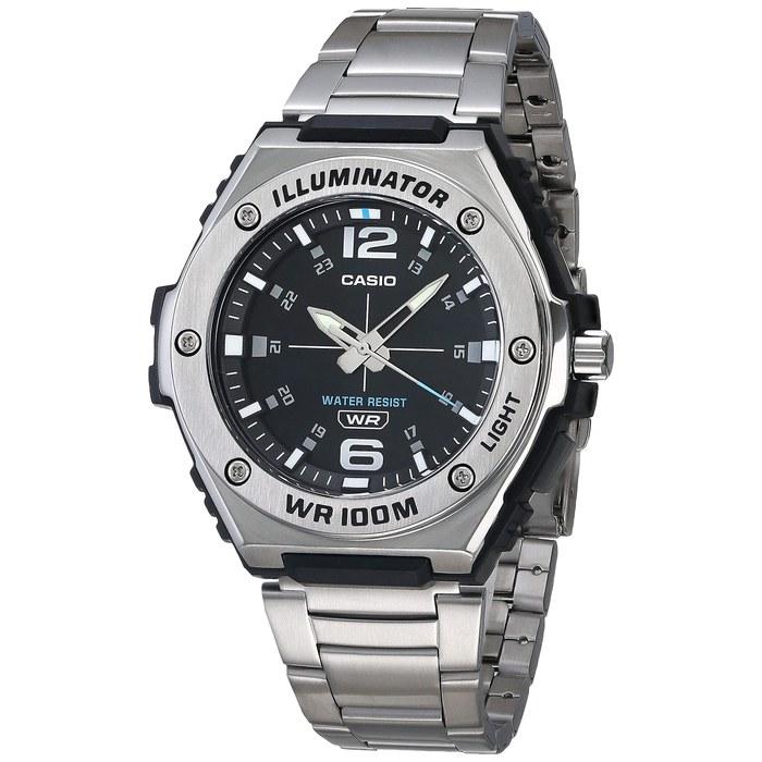 Casio Illuminator Men s Quartz Durable 50mm Watch MWA-100H-2AVCF, Silver.