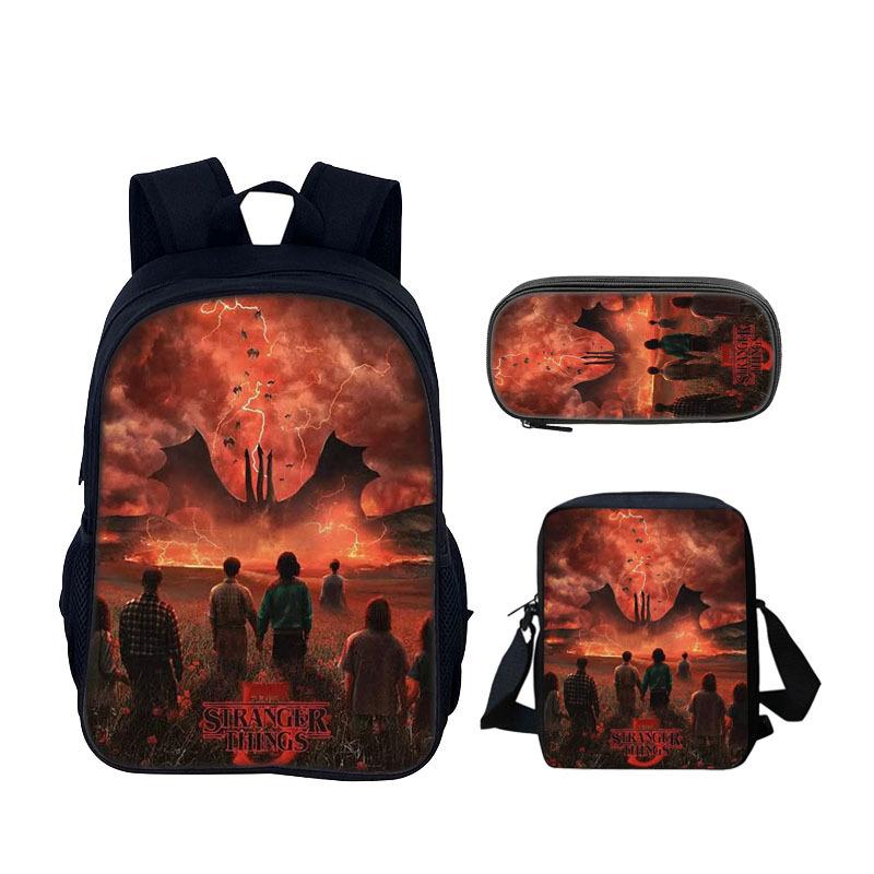 Школьный рюкзак Stranger Things Набор из трех предметов KTB Backpack three-piece set
