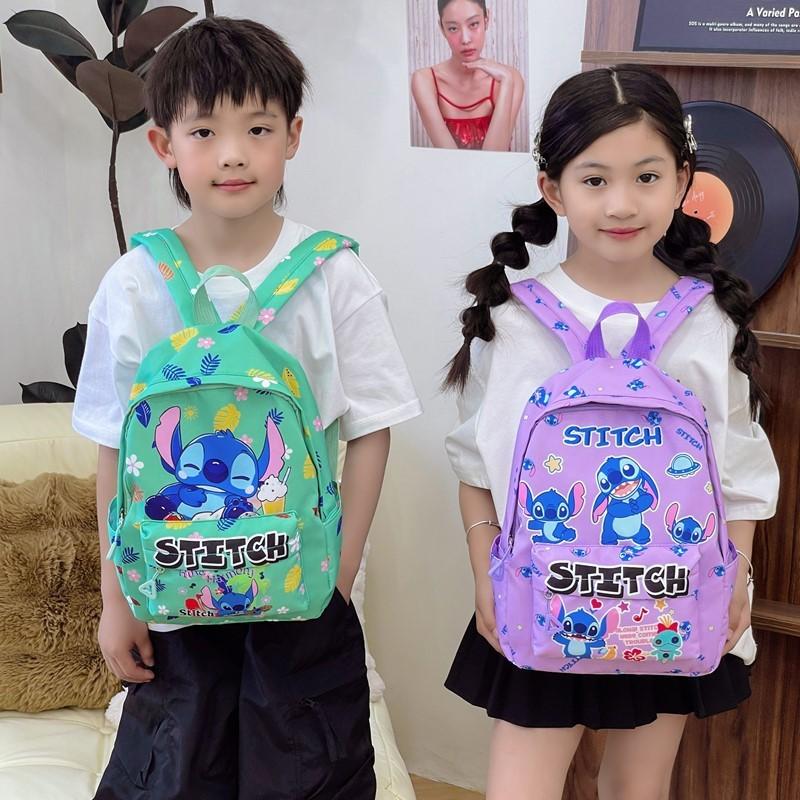 Stitch Kinderrucksack Aus Nylonmaterial Mit Weichen Gepolsterten Trägern Für Den Kindergarten