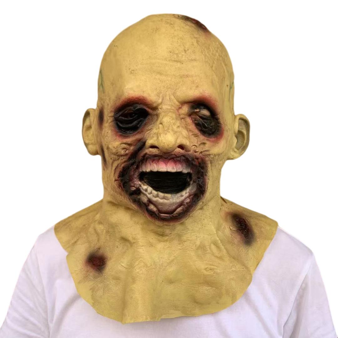 

Best-selling biochemical vampire zombie mask headgear for makeup COS Party Prop Devil Zombie Head