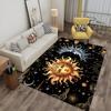 Cartoon Billiard Pool Table Balls Outdoor Area Rug, Colorful Snooker Game Non-slip Waterproof Rug for Game Room Patio Decor