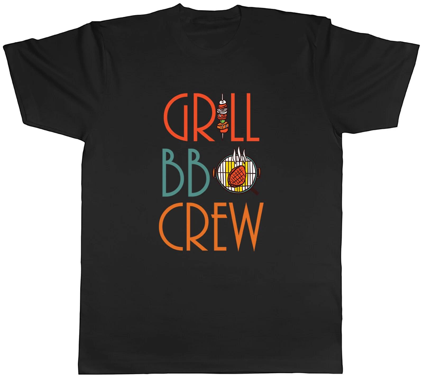 Barbecue Mens T-Shirt Grill BBQ Crew Funny Meat Unisex Tee Gift XS
