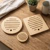 2PCS Thickened Heat Resistant Mat Natural Bowls Pad Simple Table Protectors  Kitchen
