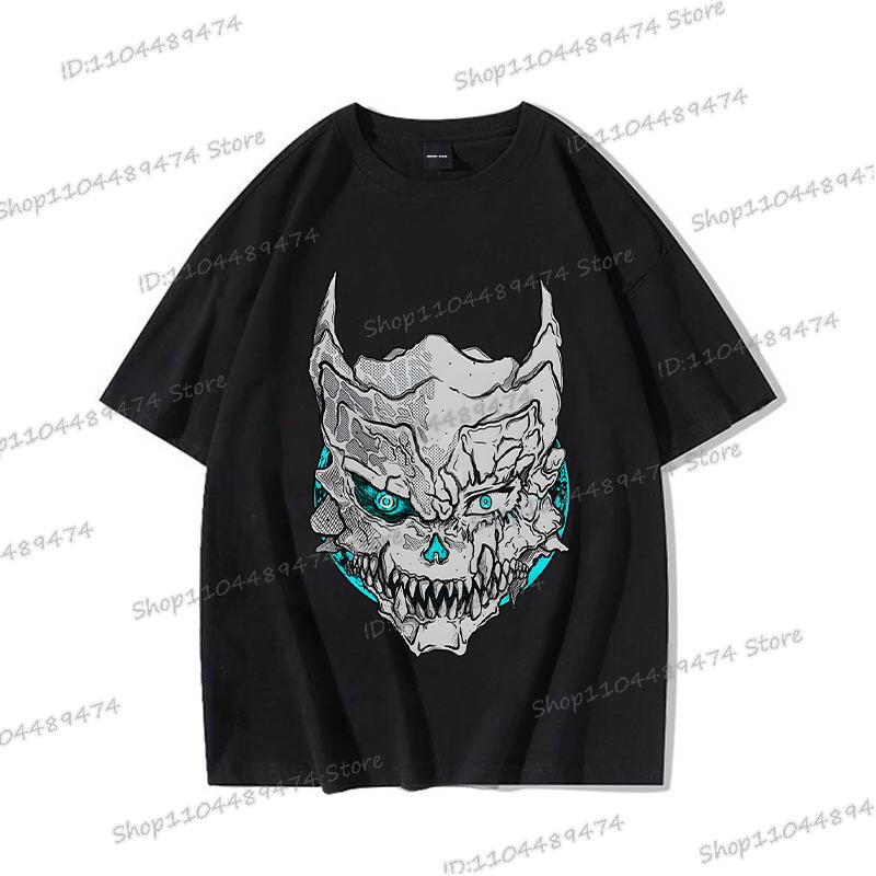 Camiseta Gráfica de Anime Japonés Kaiju No 8 Moda Casual Manga Corta Camiseta de Algodón Soshiro Hoshina Divertida para Hombres Mujeres Manga Manga