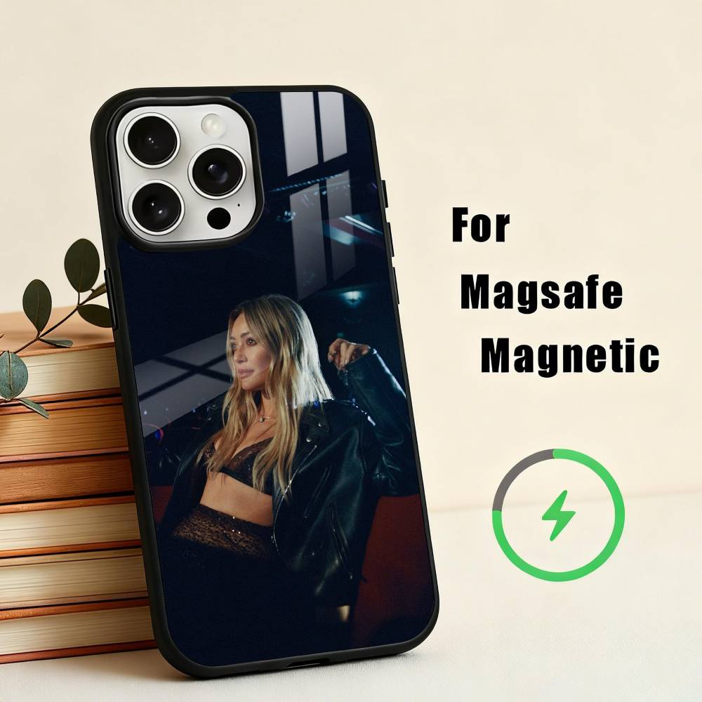 B-Breathe Out H-Hilary Ann D-Duff Telefoonhoesje Voor iPhone17,16,15,14,13,12,11 Plus,Pro Max Magnetisch Voor Magsafe Draadloos Opladen