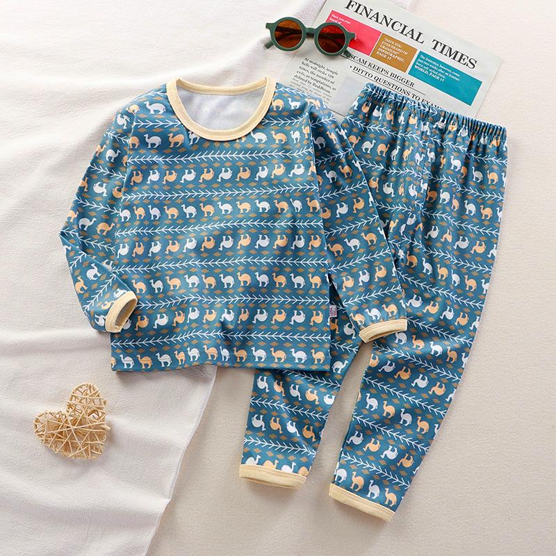 Children's Thermal Cartoon Pajamas Set: Boys' and Girls' Autumn Underwear & Pants