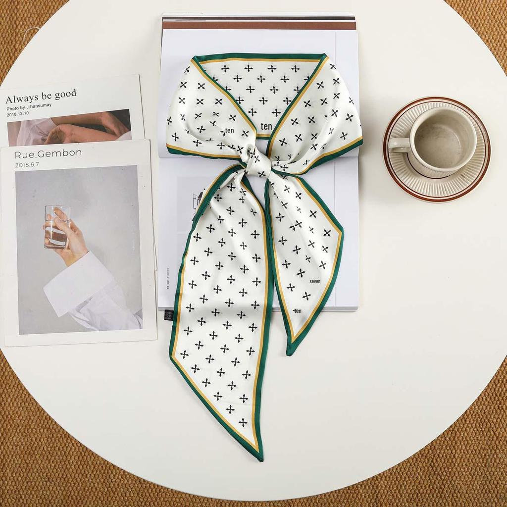Trendy Silk-Like Ribbon Headband & Scarf: Multi-functional Hair Tie, Headscarf, Waistband - Hot Fashion Item