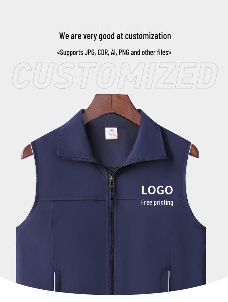 Custom Logo Educational Promotion Training Vest with Printing Options