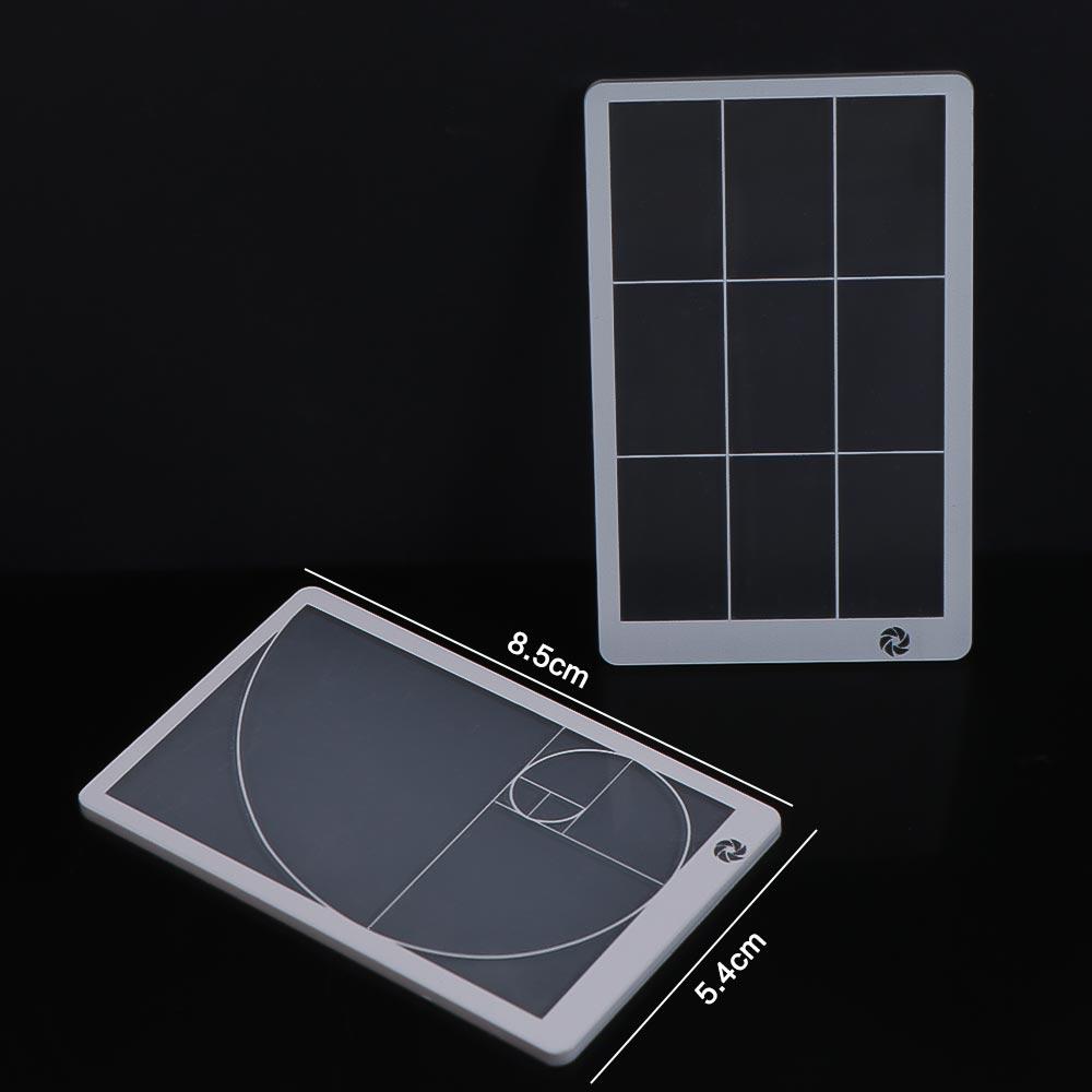 Righello trasparente per mirino, composizione, visualizzatore di Fibonacci, bambini, adulti, righello della sezione aurea, strumento artistico