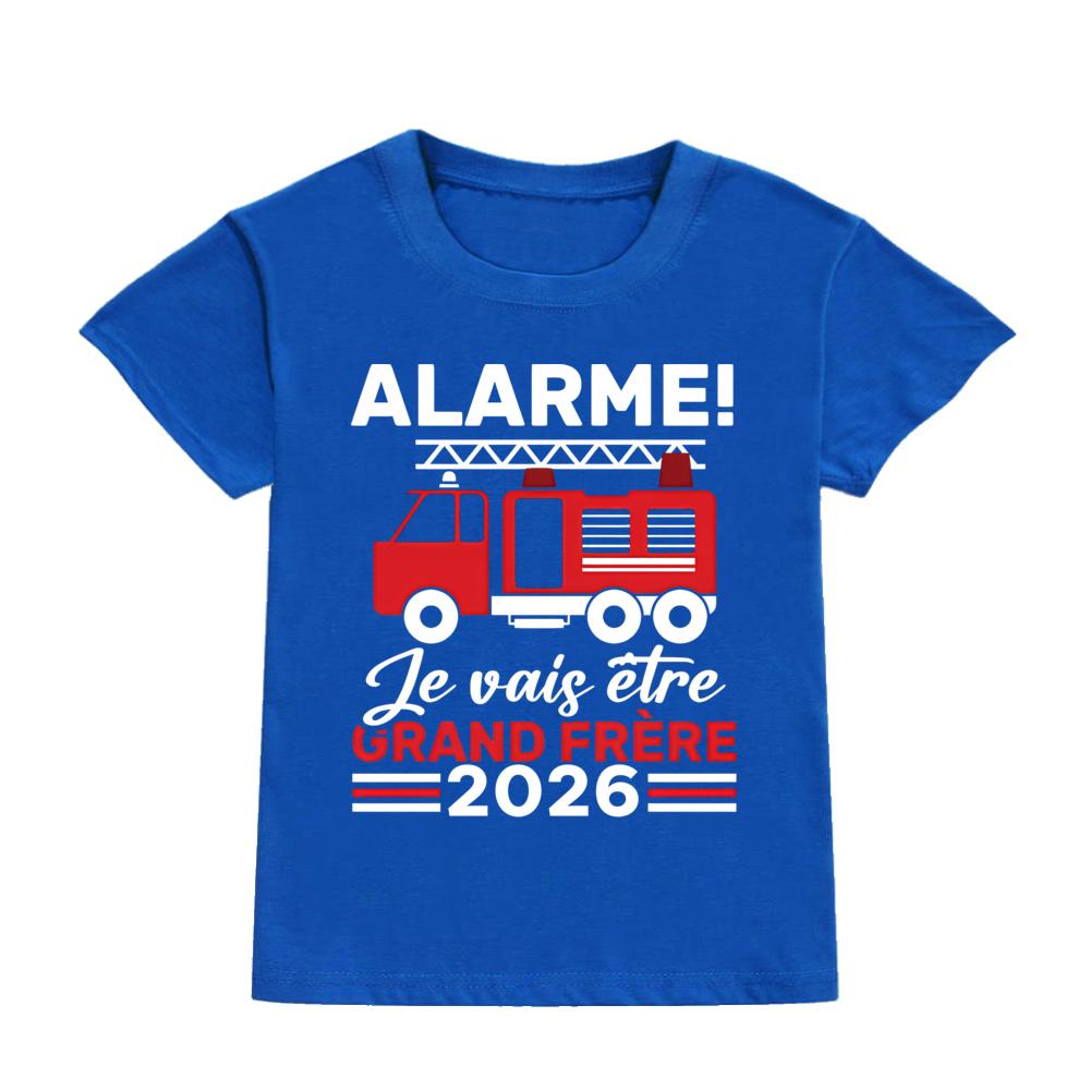 Alert: I Will Become Big Brother 2026 Print Kid Shirt Pregnancy Announcement Child Tee Top Fashion Short Sleeve T-shirts Clothes