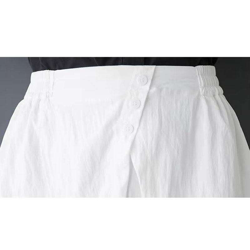 Xitao Bud Button False Two Pieces Skirt ZMY1192