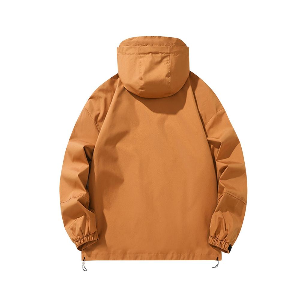 Men's Spring And Hooded Jacket Men's Water-repellent Windproof All-match Trendy Outdoor Clothing Fashion Jacket
