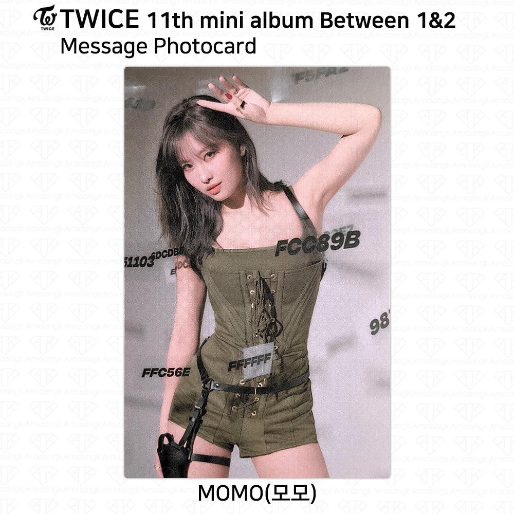 

TWICE 11-й мини-альбом между 1 и 2 Momo, фотокарточка, открытка, наклейка Polaroid POB Message Photocard