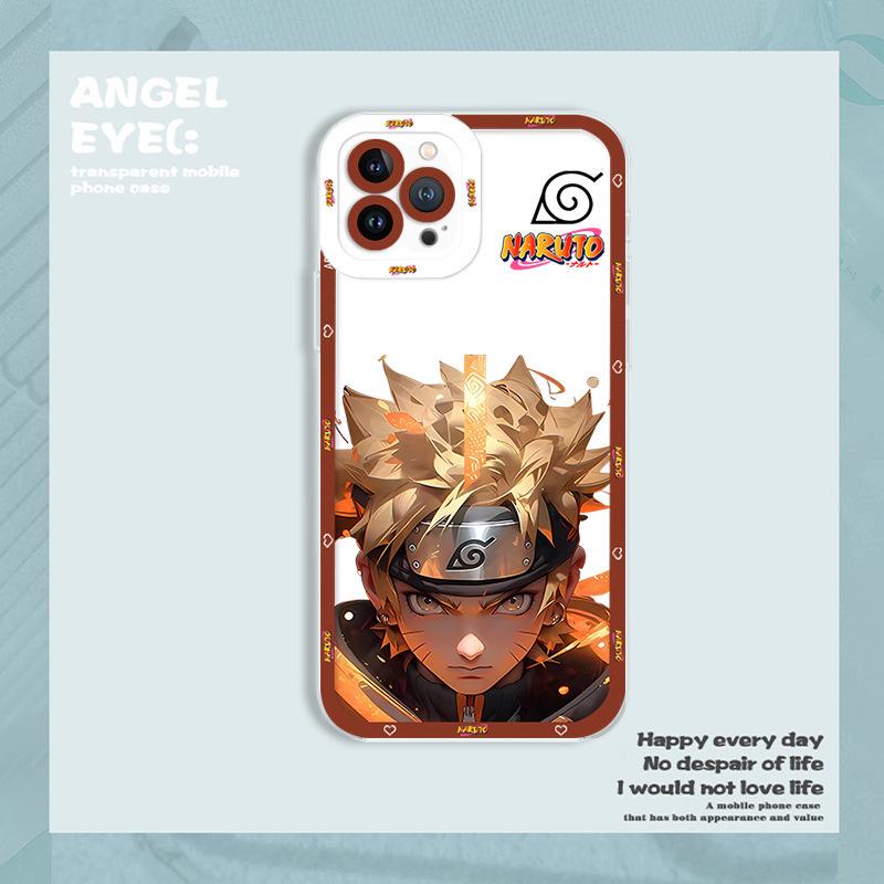 

Drop-Proof Transparent Naruto Anime Case for 15/16/17 Pro - Full Wrap, Precise Fit, Soft and Durable iPhone 14 Pro