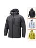 Men's Hooded Quick-Dry Outdoor Softshell Jacket - Three-Proof, Loose Fit, Plus Size, Multi-Pocket, Versatile Sports/Fitness Style