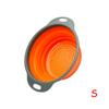 LMETJMA Rundes faltbares Sieb, BPA-frei, Obst, Gemüse, Waschen, Abflusskorb, Küchensieb, Sieb, spülmaschinenfest, KC0236