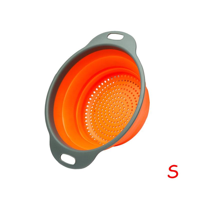 LMETJMA Rundes faltbares Sieb, BPA-frei, Obst, Gemüse, Waschen, Abflusskorb, Küchensieb, Sieb, spülmaschinenfest, KC0236