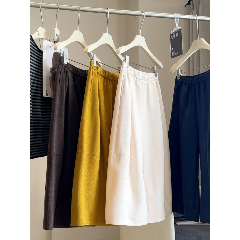 Cord acht-Punkt lässige Hose Kinder klein Herbst und Winter hohe Taille faul locker gerade weiter Bein Säbelhose