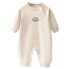 Pure Cotton Baby Romper: Spring & Autumn Long Sleeve Pajamas for Boys & Girls