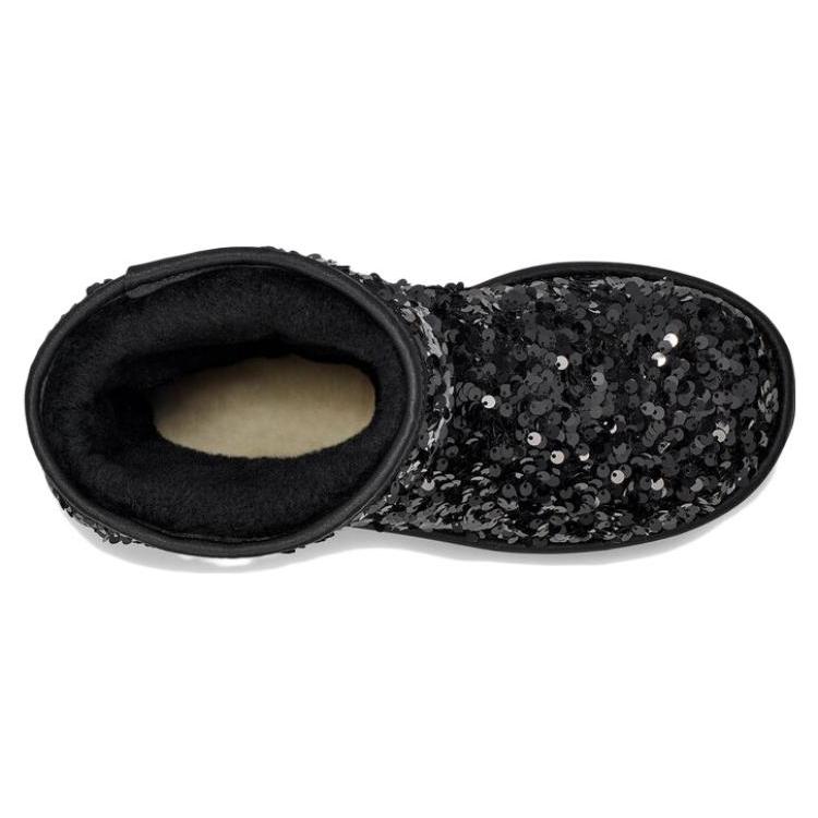UGG Classic Short 'Sequin Black Grey' Women's 1130650-BLK
