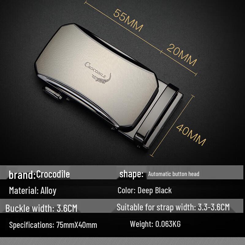 Men's Alloy Automatic Buckle Belt Head