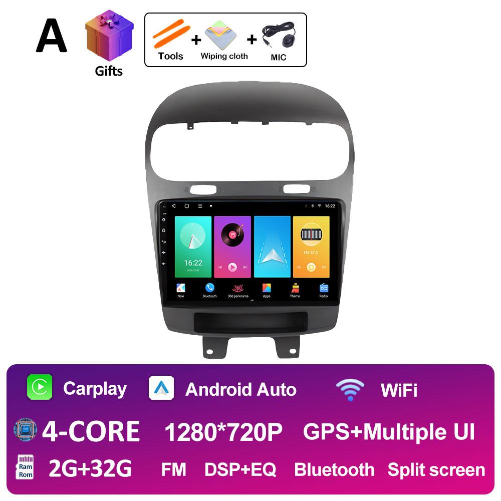 Android Smart System BT For Dodge Journey Fiat Freemont Leap 2011 2012 2013 2014 - 2020 DSP Stereo Cooling Fan QLED IPS Screen