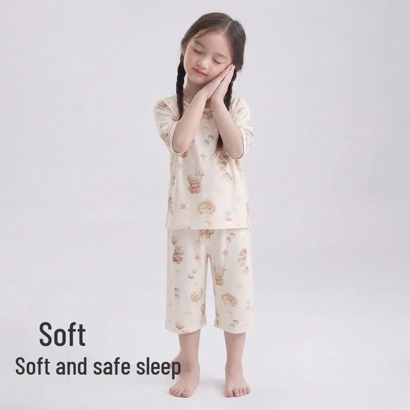 ZISEHY Kids' Summer Breathable Pajama Set