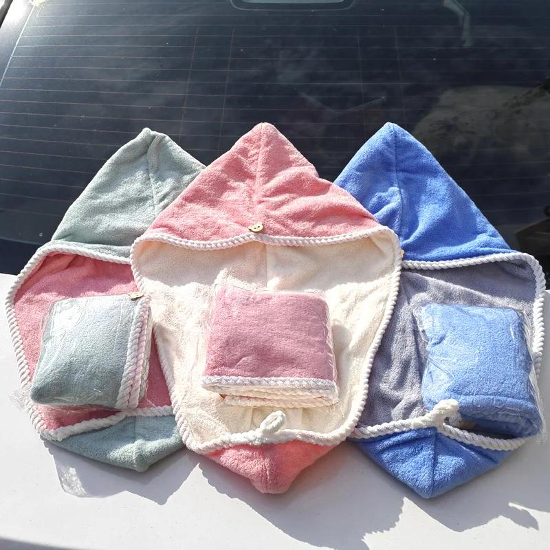 3Pcs Microfiber Hair TowelPremium Anti Frizz Hair Drying Wrap for Women & Men Dry Hair HatSuper AbsorbentWrapped Bath Cap New