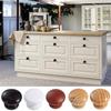 Rust-Resistant Walnut Wood Cabinet Knobs Easy-Grip Design Dresser Furniture Door Knobs  Wardrobe