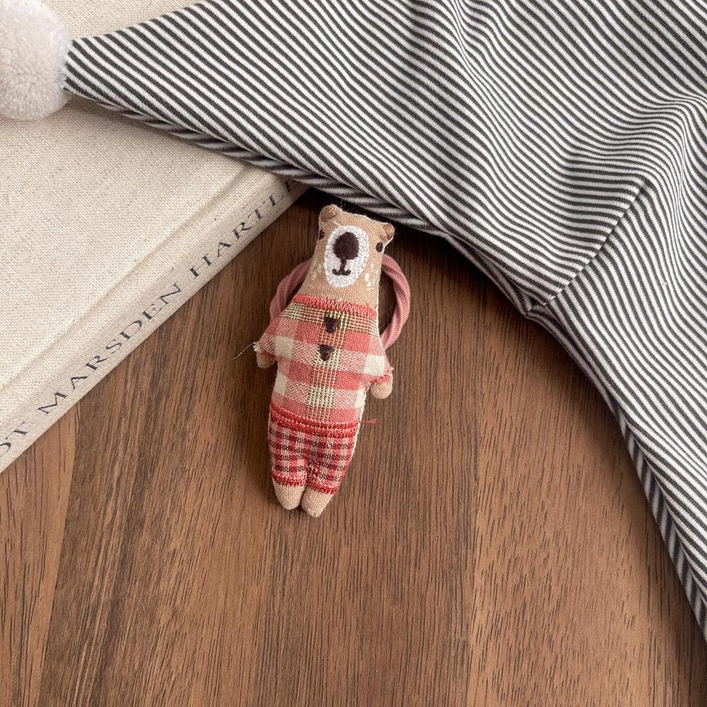 Korean Style Cute Cartoon Cotton Hair Ties for Little Girls – Versatile & Sweet Hair Accessories