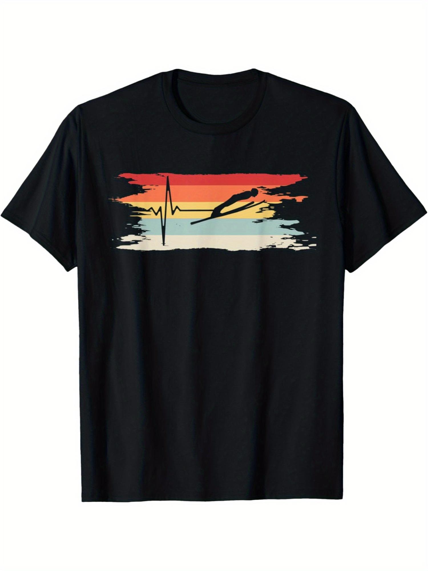 Men S T-Shirt for Ski Jumping M
